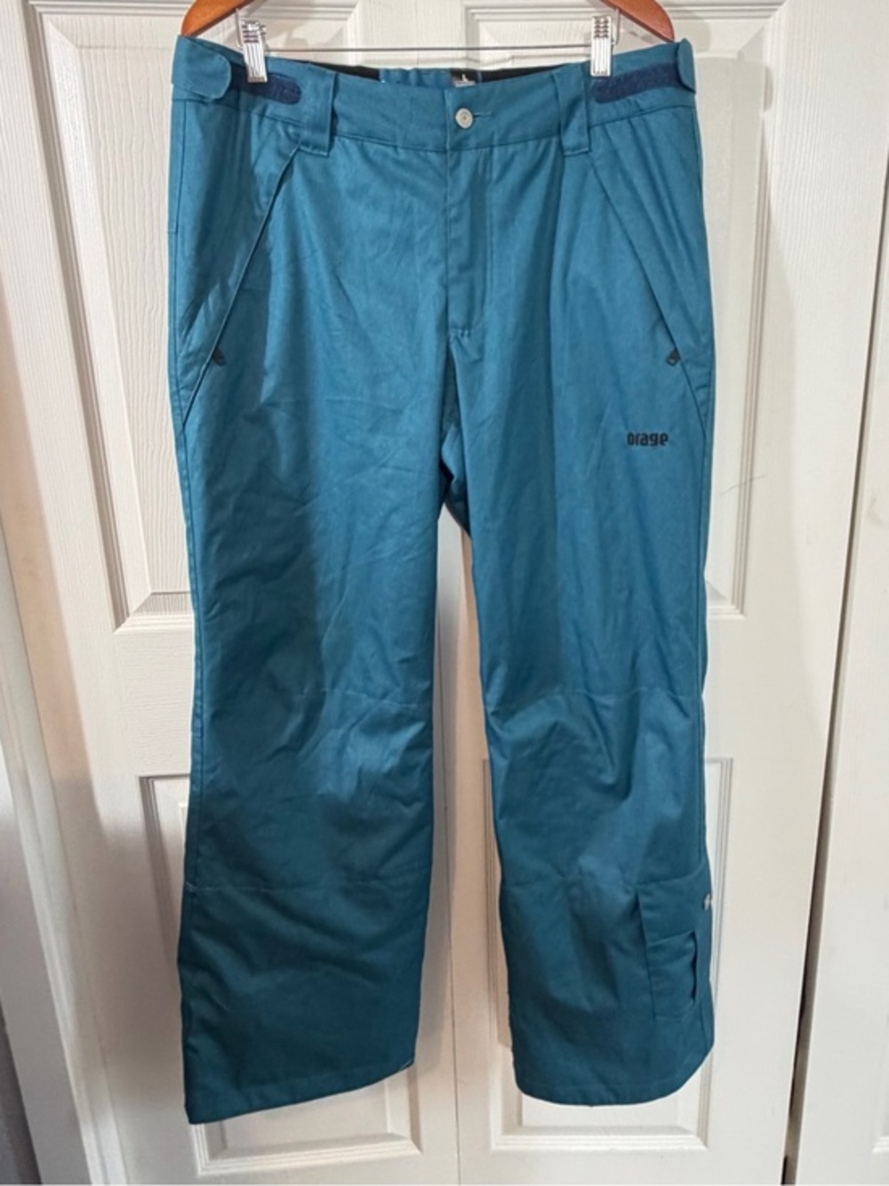 Orage Prime 10 Mens Ski Snowboard Pants Teal Waterproof Large Winter